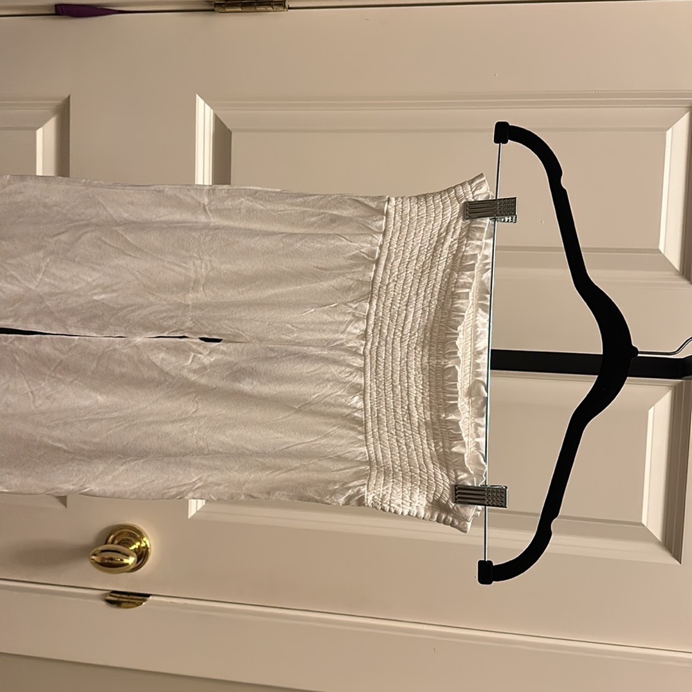 LAmade Bobi Smocked Waist Wide Leg Pant in White - Picture 7 of 16